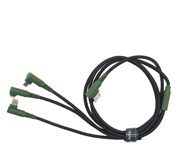 Hune Kabel 3w1 USB-A do USB-C, Lightning i micro USB 1.2m Forest - 1370692 - zdjęcie 2